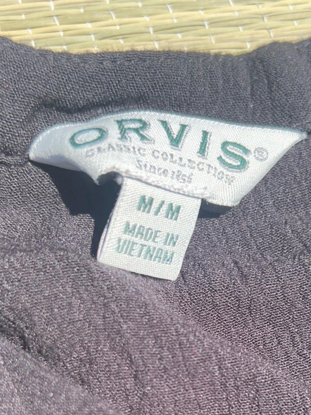 Orvis Black Textured Button-Up Shirt